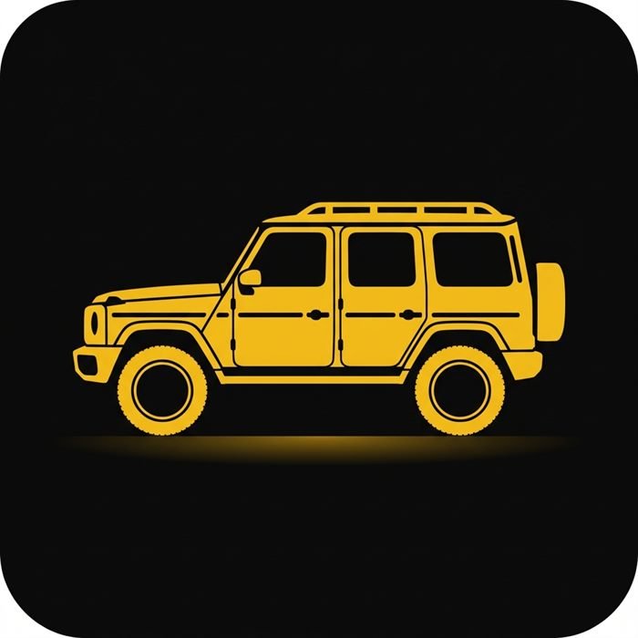 SUV hizmet aracı ikonu